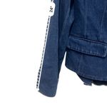 Rachel Roy RACHEL Denim Peplum Style Two Button Blazer size small Photo 10