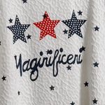 White and Black Striped Knit‎ Top Size M Photo 1