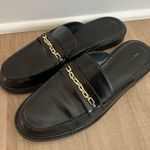 Ann Taylor Leather Loafer Slides Black Size 9.5 Photo 0