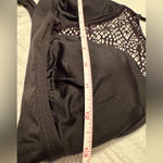 Mossimo Supply Co Mossimo bikini swim top - Large - black - lace netted area in front Photo 5
