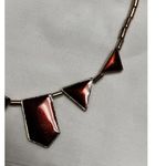 Style & Co 0008 Rust Colored Bib Statement Necklace Gold Fashion Jewelry 0008 Photo 2