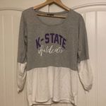 Kansas State University Wildcats Sweatshirt Womens Medium Gameday Couture Gray Photo 0