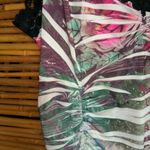 Pinkeli M Tie Dye Ruched Tank Top Black Size M Photo 2