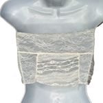 Winter Lennon Lace Strapless Top Bra White Size L Photo 3