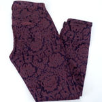 Banana Republic  L’Wren Scott Purple Stretch Brocade Skinny Jeans‎ Size 27 Velvet Photo 0