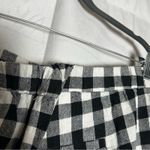 Banana Republic  Factory Hayden Pant Black & White Checkered Linen Blend Size 8 Photo 6