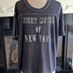 Night Moves  of New York Charcoal Top Wrap High Low Shirt Womens Small Photo 2