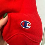 Champion Women’s Campus Fleece Cropped Crew Sweatshirt | Red | Size Large Photo 2