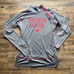 Rivalry Threads  Womens Wisconsin Badgers Offset 1/4 Zip Long Sleeve  Size M 8/10 Photo 0