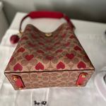 Coach Willow Bucket Bag In Signature Canvas With Heart Print Photo 5