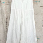 Max Mara Weekend White Eyelet Midi Dress Photo 0
