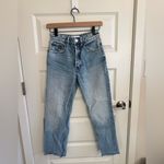 ZARA Distressed High-Waisted Distressed Jeans Photo 1