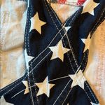 Patriotic Striped and Starred skirt Overalls Red Photo 5