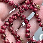 3 “oops a daisy” vintage metal enamel beaded necklaces. White Photo 5