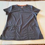 Dickies  Dynamix grey Scrub‎ Top short sleeve size XL women's Photo 0