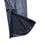 A New Day Black Lined Faux Leather Zippered Leg Leggings Pants XS Photo 2