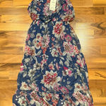LARA G women’s‎ floral silk blend dress light weight NWT medium wedding Blue Photo 0