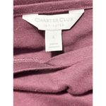 Charter Club  Women's V Neck Long Sleeve Stretch‎ Pullover Top Purple Size Large Photo 1