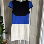 Ted Baker Women’s Collar Block, cap sleeve Above The Knee 4 Cocktail Textured Dress Photo 2