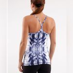 Lululemon Power Y Tank Ink Blot White Deep Indigo Size 8 Photo 1