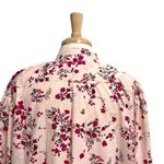 NWT J Crew Floral Puff Sleeve Button Up Shirt Classic Fit Preppy Pink size 20 Photo 6