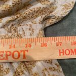 #308 FATE FLoral Cream and Marigold Mini Dress Gold Size XL Photo 5