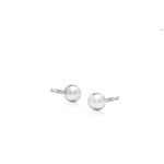 Boutique Rhodium 925 Sterling Silver Ball Stud Earrings‎ Classic Round Sphere, 4mm Photo 8