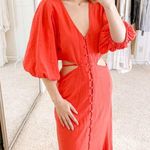 Young Fabulous and Broke Dress high tea cut out dress tiger lily size XS coral Photo 3