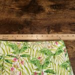 J. McLaughlin  Shorts Masie Womens 4 White Floral Palm Trees Hawaiian Bermuda Photo 3