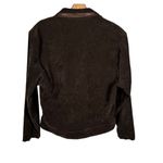 INC Women's | Rio  | Vintage Brown Suede Italy Zip Jacket Pantsuit 2 pc. Photo 3