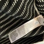 Eileen Fisher  Bracelet Stripe Silk Cotton Drape Cardigan in Black Cream Medium Photo 8