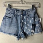 PLAYBOY BY PACSUN Limited Edition White Bunny Jean Denim Shorts Blue Size XS Photo 0