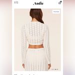 ANDIE  SWIM THE CRETE JACKET GARDENIA WHITE LARGE NWT Photo 2