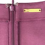 Rebecca Minkoff  Plum Purple V-Neck Black Lambskin Leather Panel Mini Dress Sz 0 Photo 7