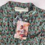 Daughters of India women's XS extra small prairie sage Green Puff Sleeve dress Photo 4