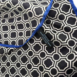 Barbara Blank Hand Rolled Scarf Womens Black Square Silk Bandana Neck Hair Tie‎ Photo 5