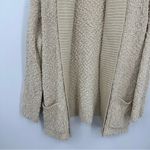 Vintage Style Cream Sweater Cardigan Size Large Boho Fall Cozy Soft Baggy Photo 4