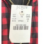 J.Crew Women's 02533 Size M Red Black Quilted Puffer Vest Gingham NWT Photo 5