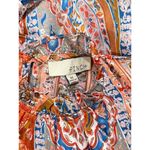 Pinch Womens Dress Brown Midi Tiered Floral Flutter Flowy A Line Boho Medium Photo 3