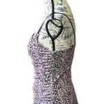 Topshop  womens purple black leopard strappy bodysuit snap closure 6 Photo 2