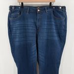 ELLOS Bootcut Jeans Size 24 NEW Plus Curvy Dark Wash Denim Cotton Stretch NWOT Blue Photo 5