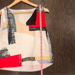 Babaton Aritzia Abstract Print Sleeveless Blouse Size Small Photo 2