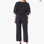 Anthropologie Paige Vanette Polka-Dot Printed Cropped Jumpsuit Black Small Photo 1