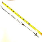 Faux pearl copper tone cross vintage rosary Photo 5