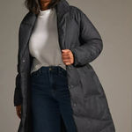 Bernardo NWT Anthropologie Wrap Puffer Jacket Plus Size 1X Black Belted Coat Photo 0