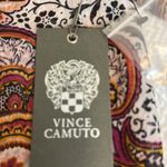 Vince Camuto holiday huesPaisley Print dis his pink Women's blouse sz XS Photo 3