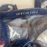 American Eagle  Outfitters Ripped Blue Skinny Jeans Photo 8