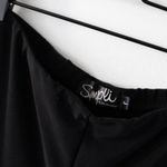 Sympli Narrow Midi Split Hem Black Stretch Pants Women's Size 6 Photo 4