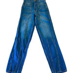 ZARA seam front high rise tapered straight leg jeans 2 Photo 0