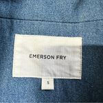 Emerson Fry Women’s Denim Layering Jacket Shell Button Front in Indigo Denim S Blue Photo 10